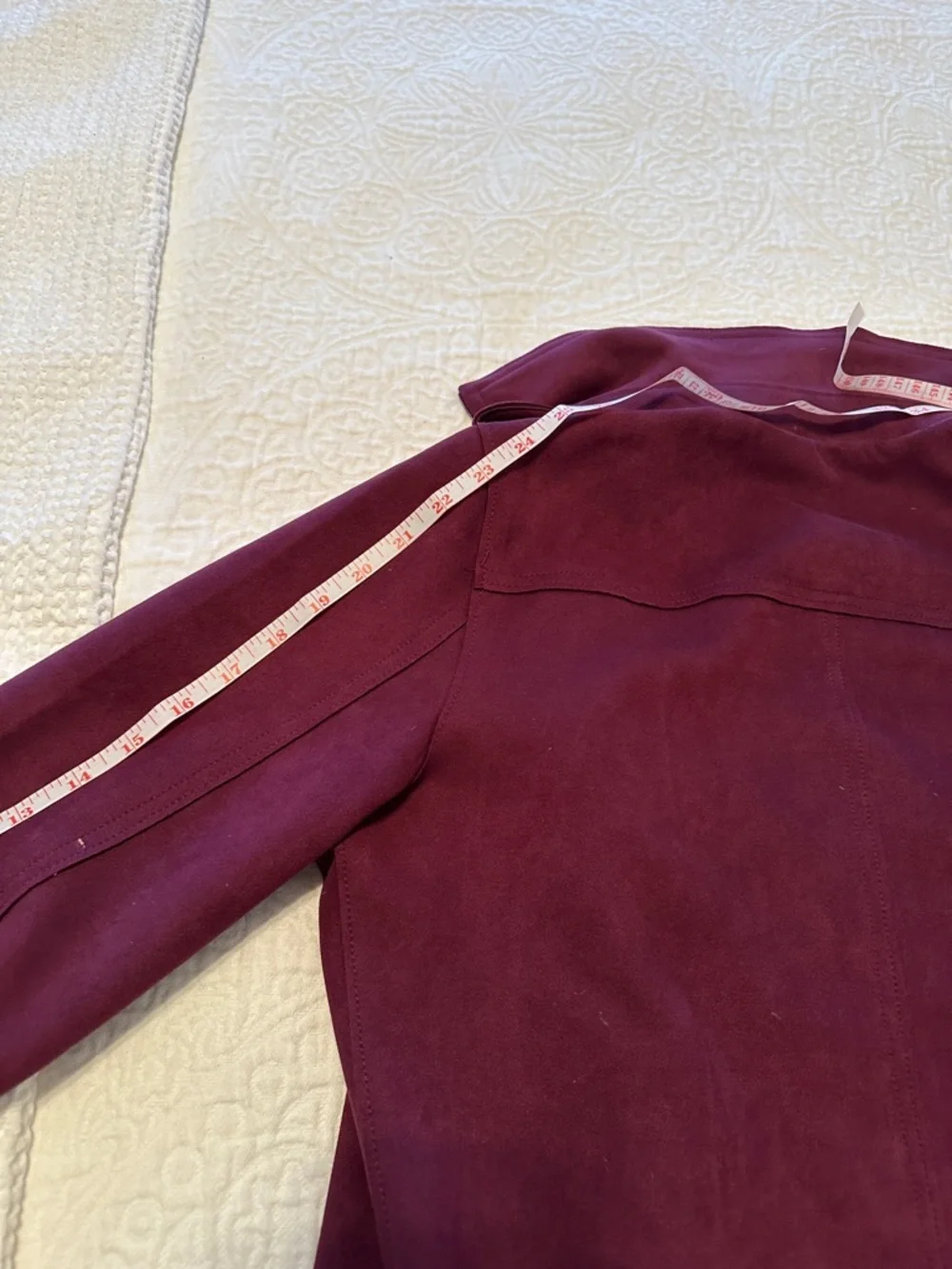 Tahari Deep Plum Zip-Front Blazer Jacket - Picture 10 of 16